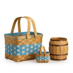 Collector's Oktoberfest 5-Piece Basket Set - Bavarian Check