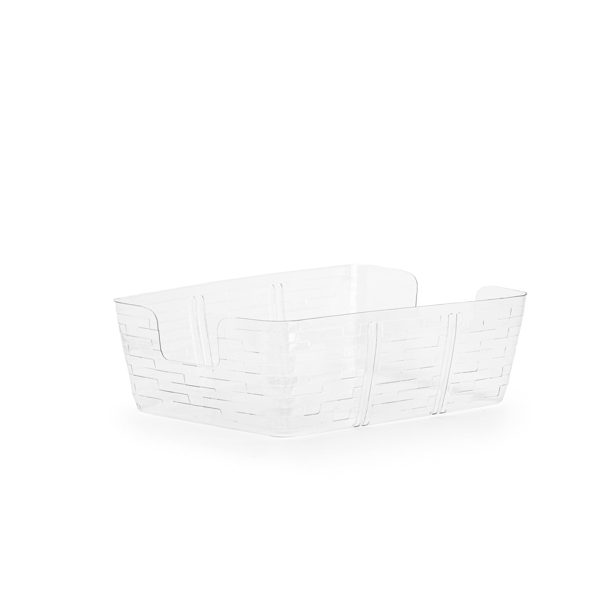 1896 Large Rectangle Organizing Open Weave Basket with Protector - Black - Image 2