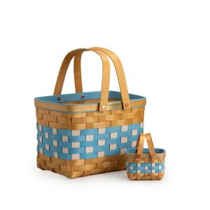 Collector's Oktoberfest Homestead 3-Piece Basket Set - Bavarian Check