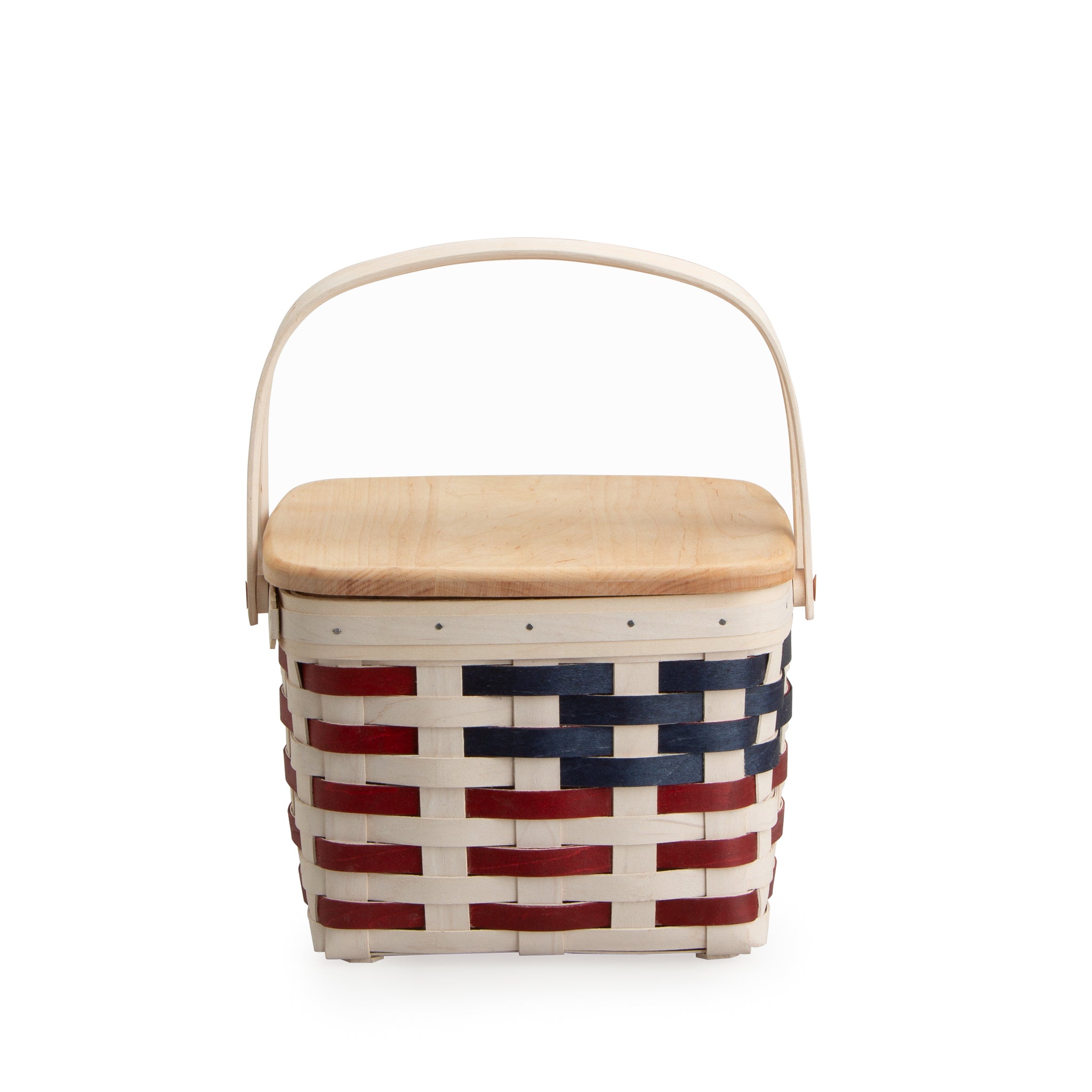 Americana Provision Picnic Basket with Lid and Protectors - White - Image 12