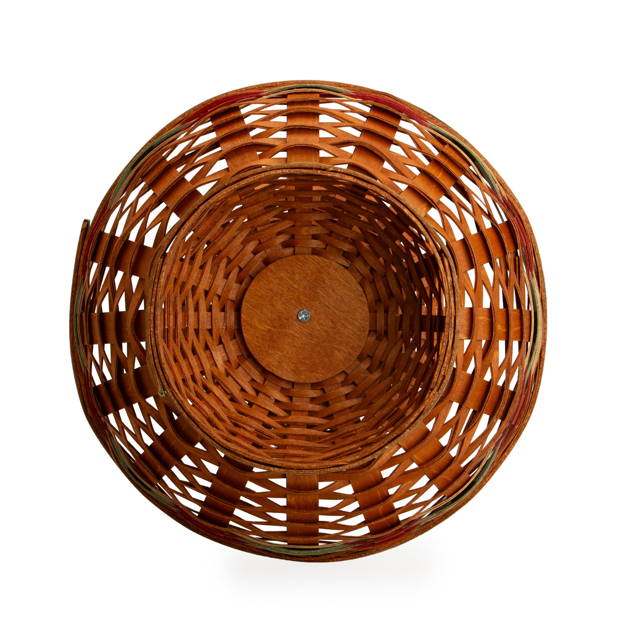 Apple Picking Medium Footed Fruit Bowl Basket with Protector - Green - Image 10