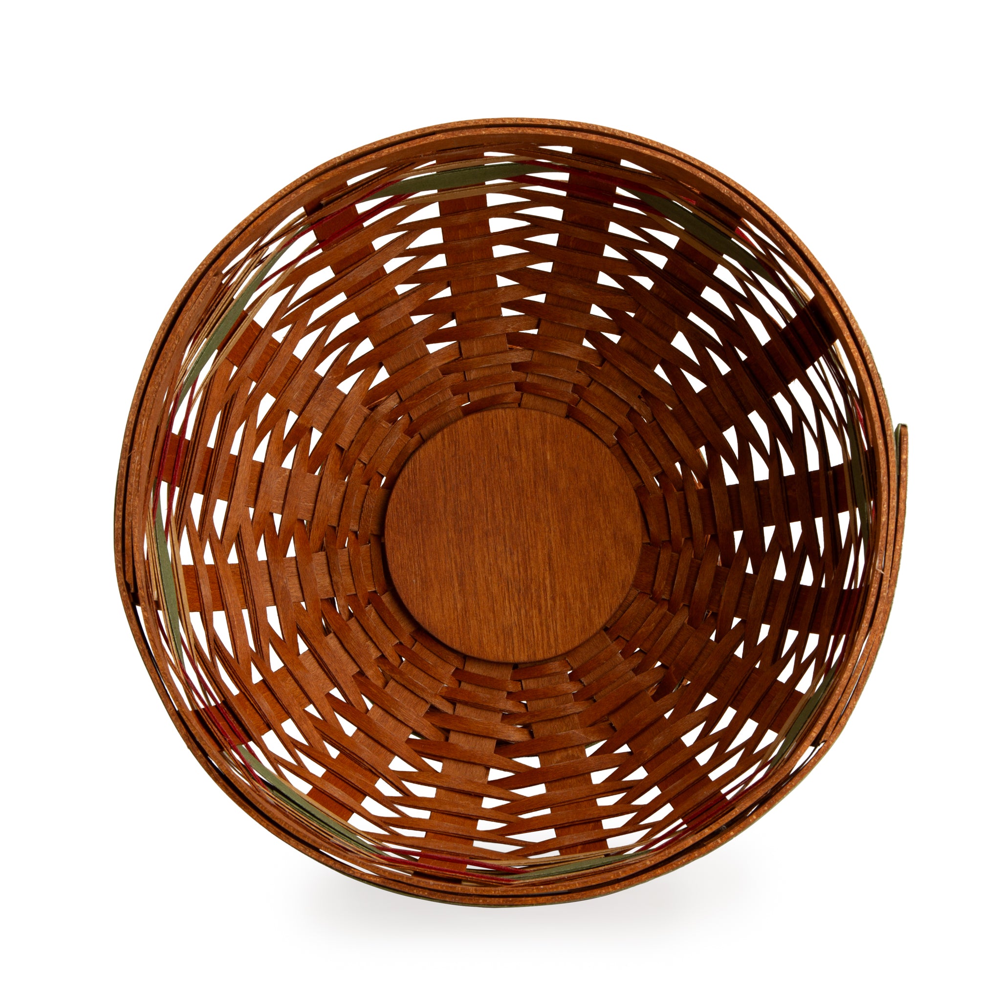 Apple Picking Medium Footed Fruit Bowl Basket with Protector - Green - Image 9