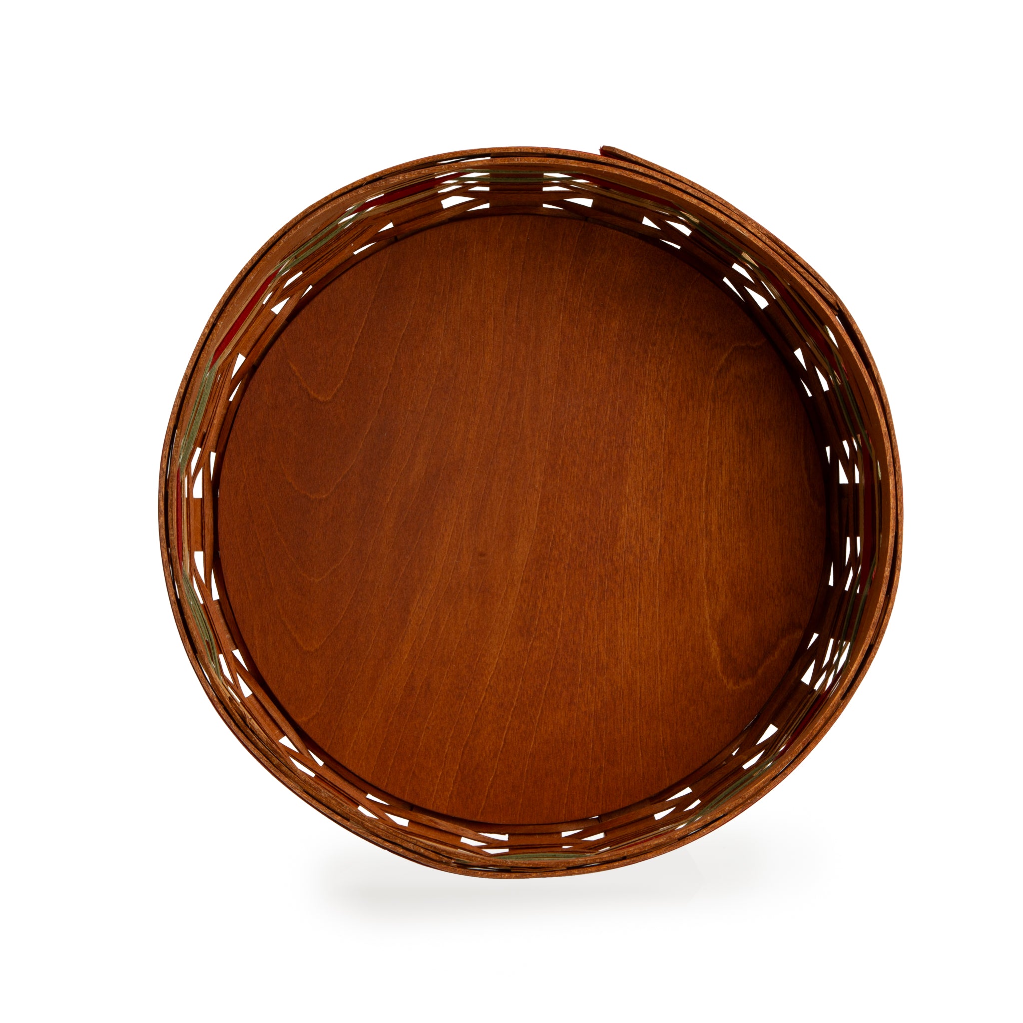 Apple Picking Medium Pie Basket with Lid and Protector - Red - Image 11