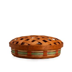 Apple Picking Medium Pie Basket with Lid and Protector - Green