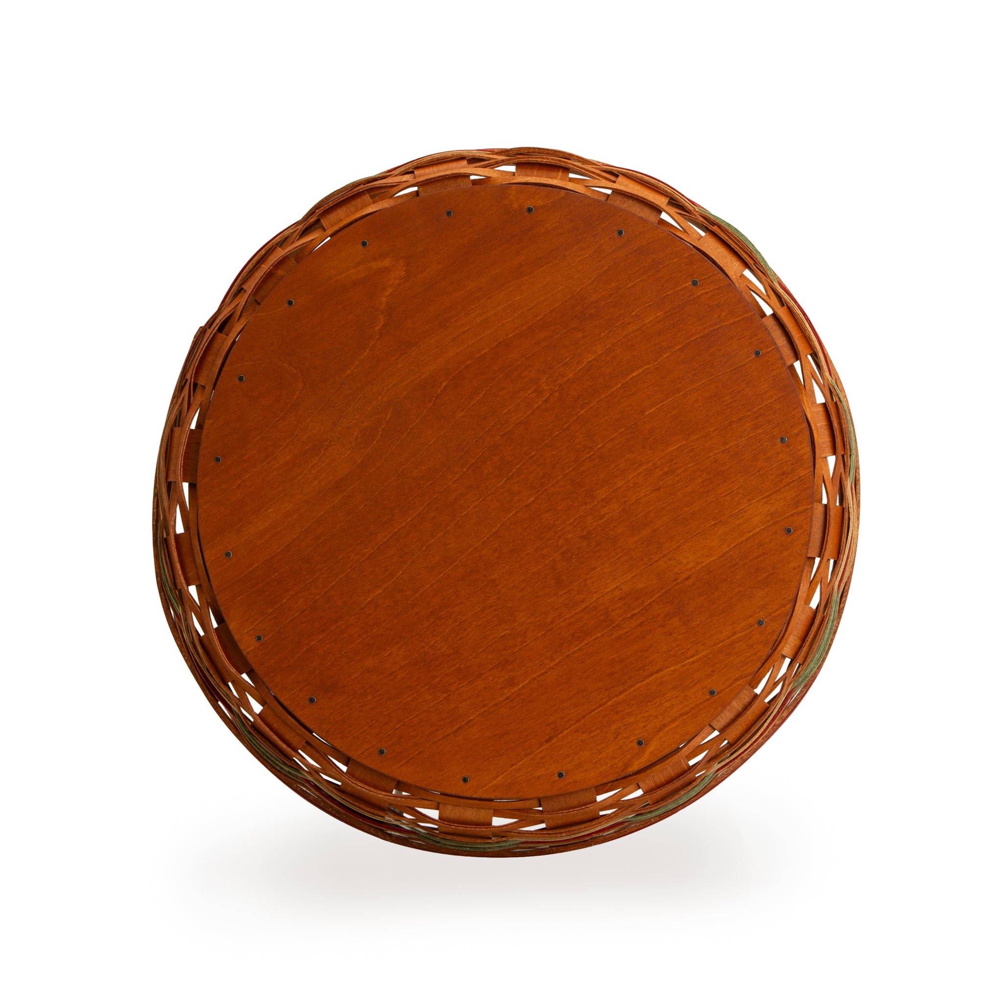 Apple Picking Medium Pie Basket with Lid and Protector - Red - Image 12