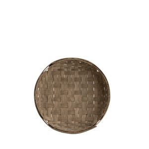 Round Tray Basket - Light Grey