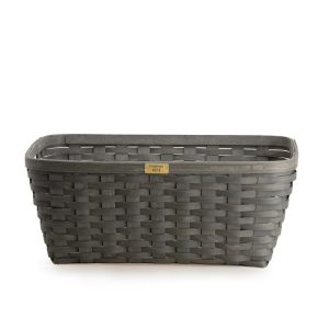1973 Small Laundry Basket with Protector - Pewter