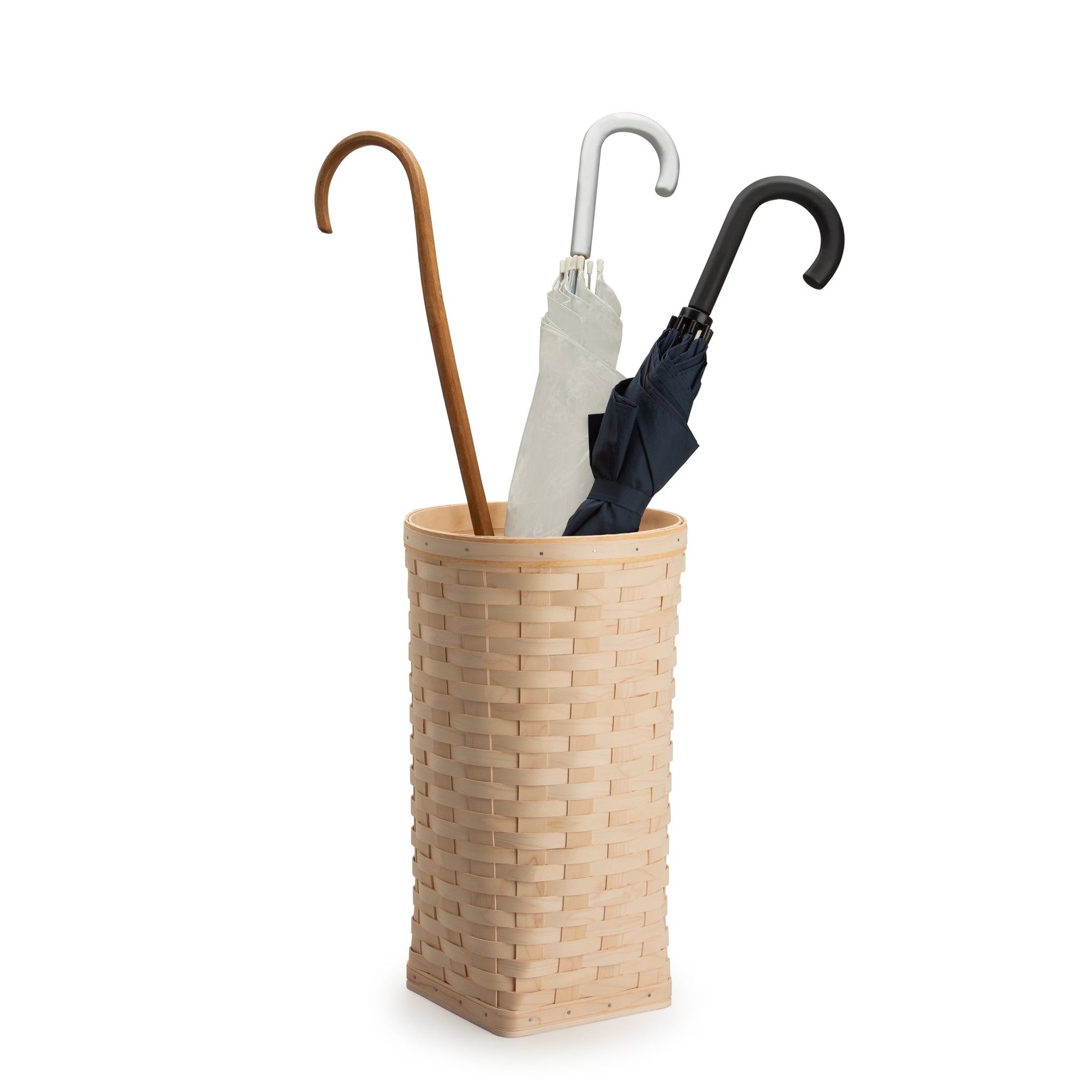 Umbrella Basket with Protector - Whitewashed - Image 4