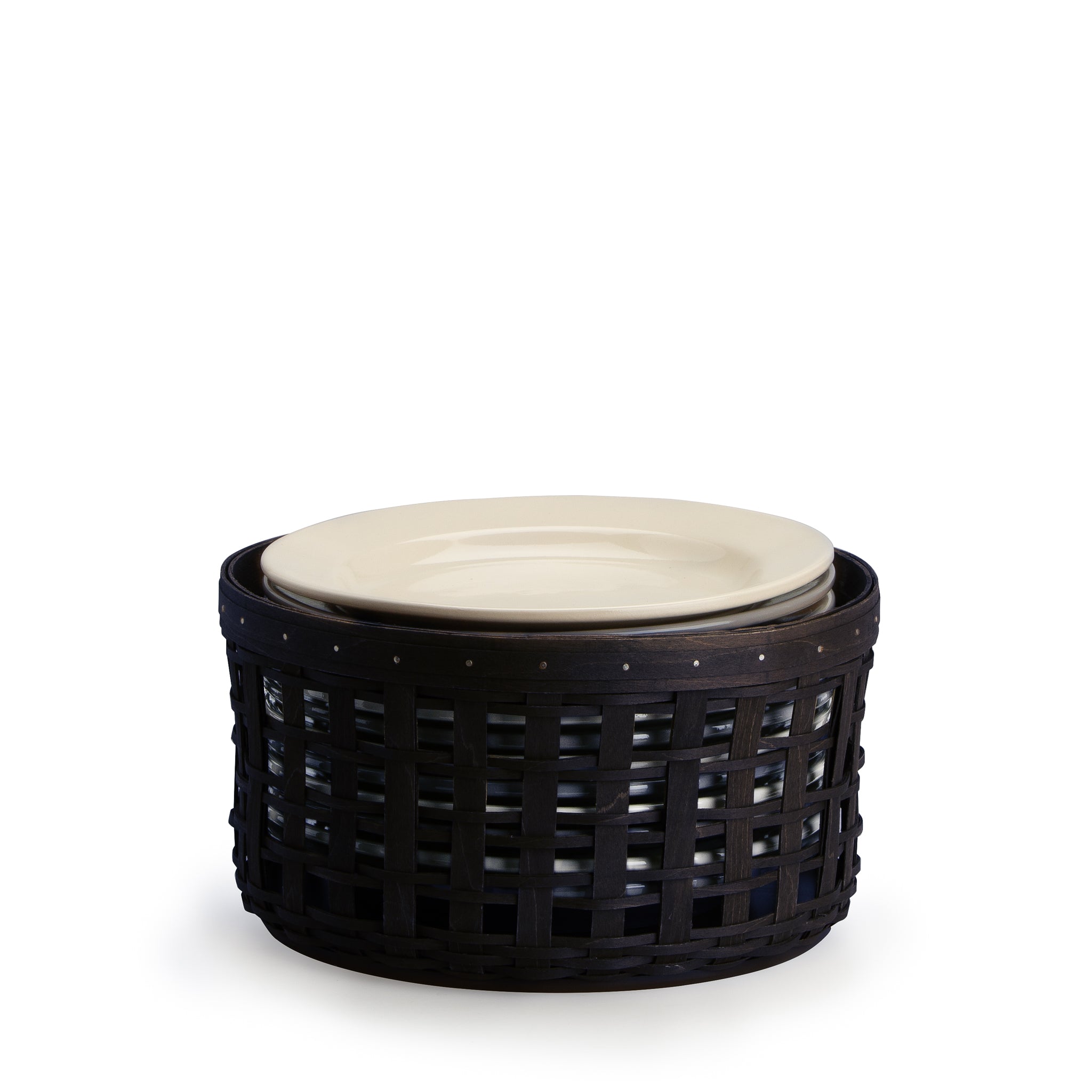 1896 Plate Storage Basket - Black - Image 2