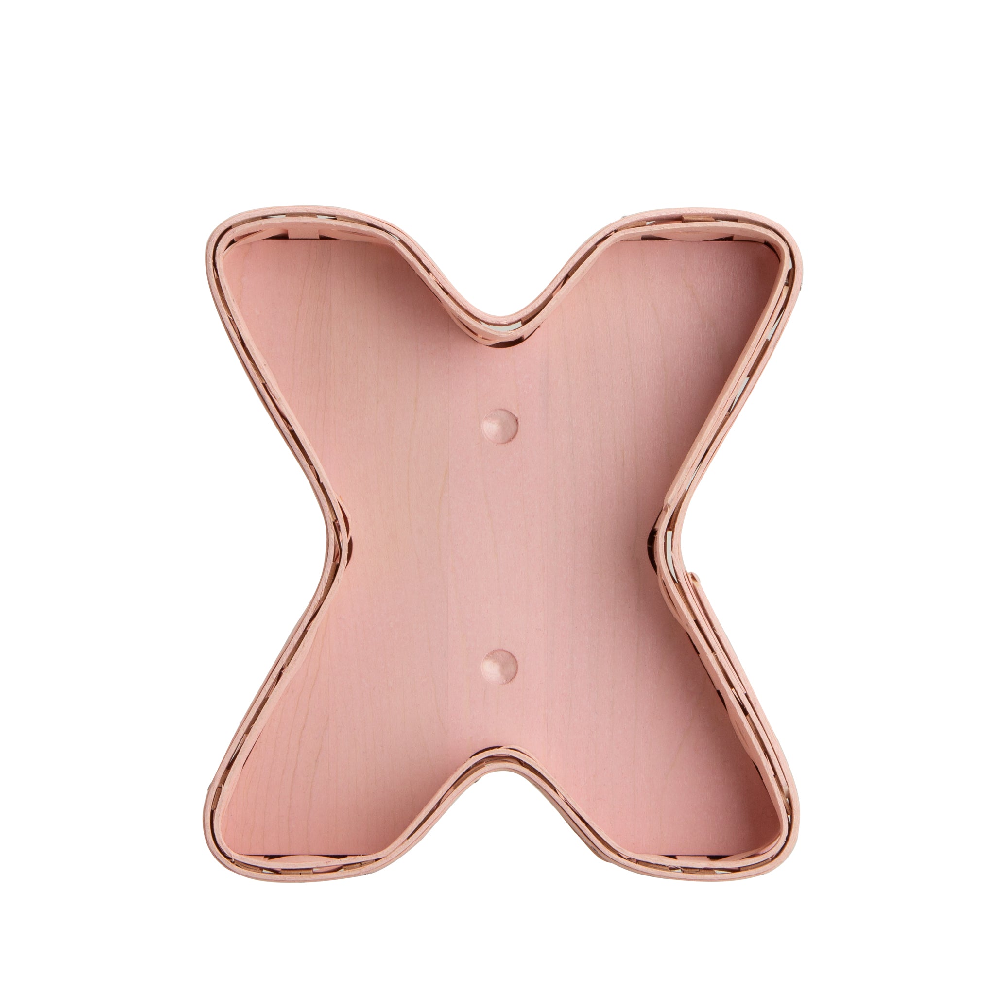 X and O Basket Set with Protectors - Pale Pink and Bold Red - Image 4
