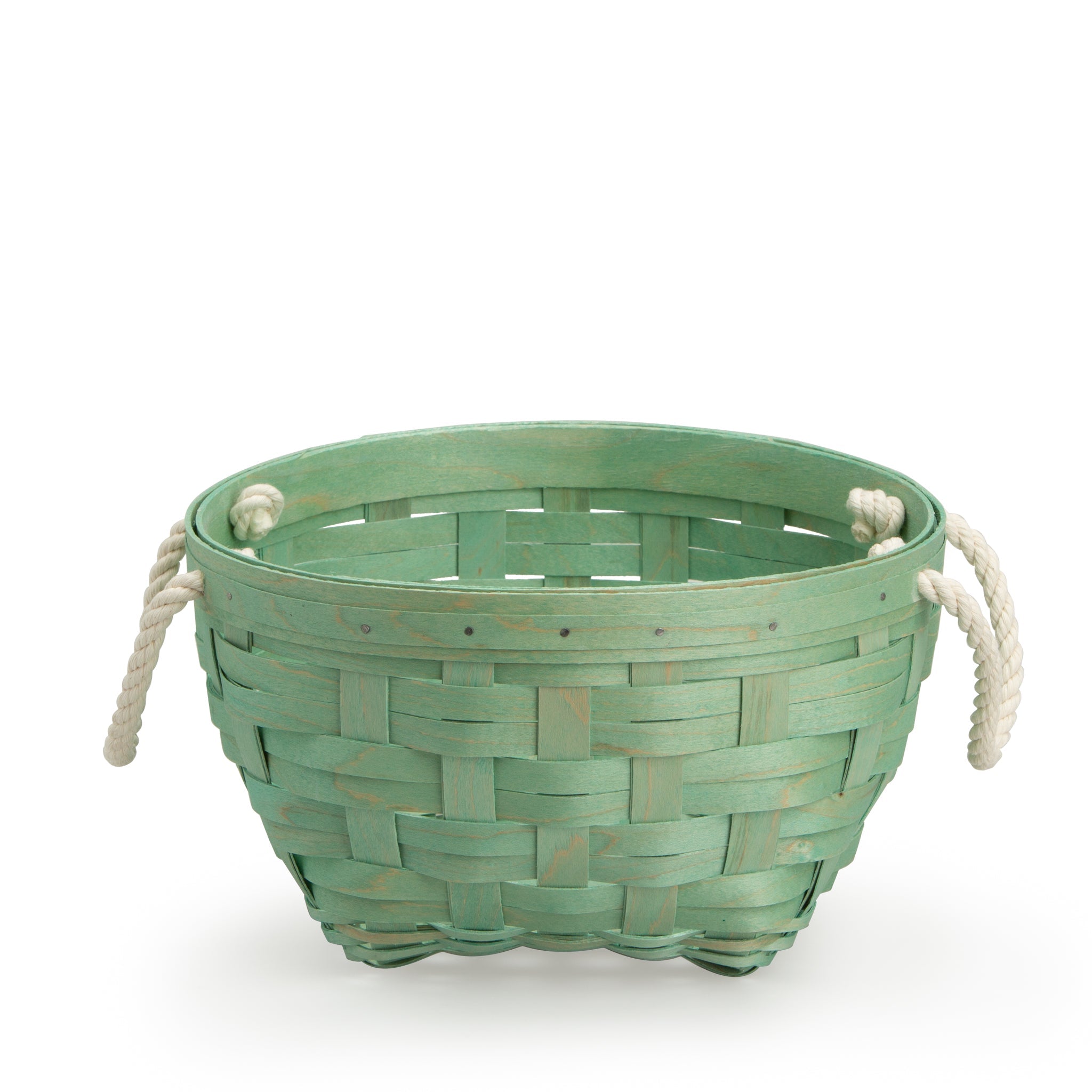 Medium Interstacking Rope Basket Mint - Image 2