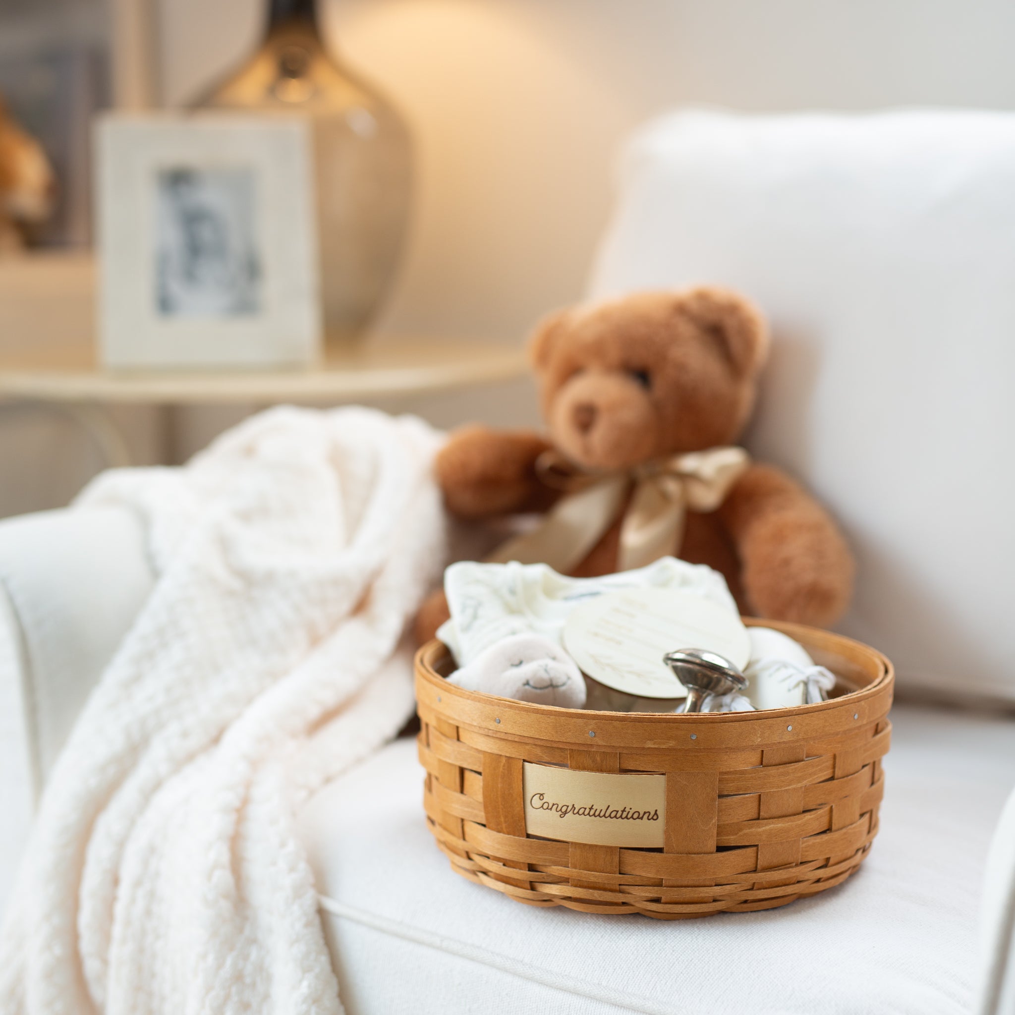 Celebrations Congratulations Basket with Protector - Warm Brown - Image 5