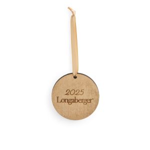 Christmas Wooden Circle Ornament - 2025 Longaberger
