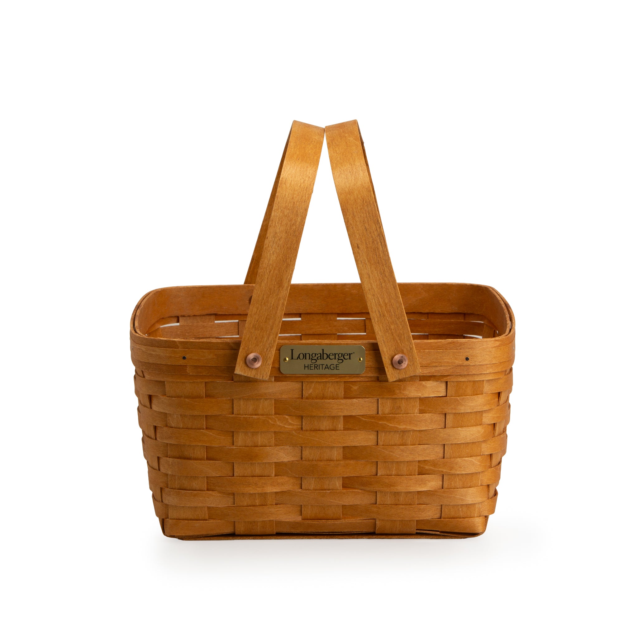 Collector's Heritage Cake Basket with Protector - Warm Brown