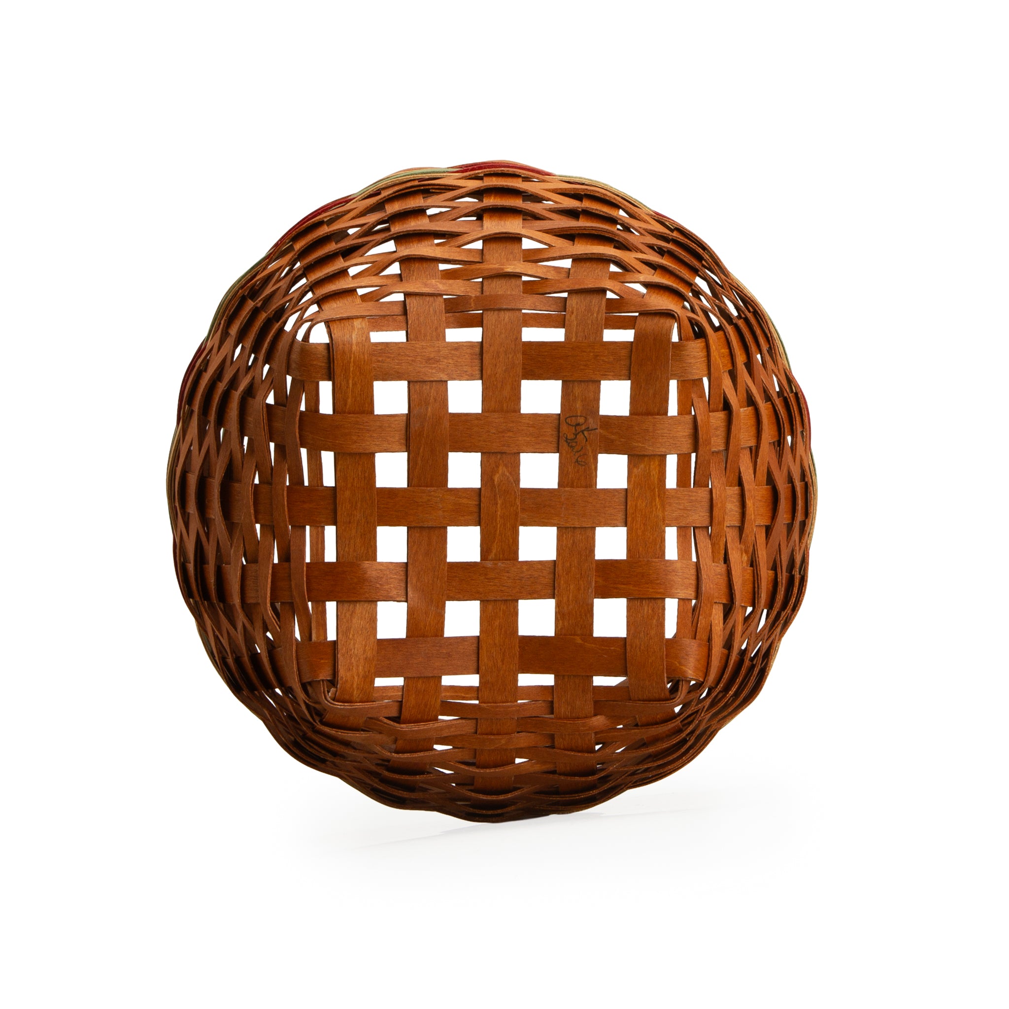 Collector's Apple Picking Medium Round Basket with Protector - Green - Image 12