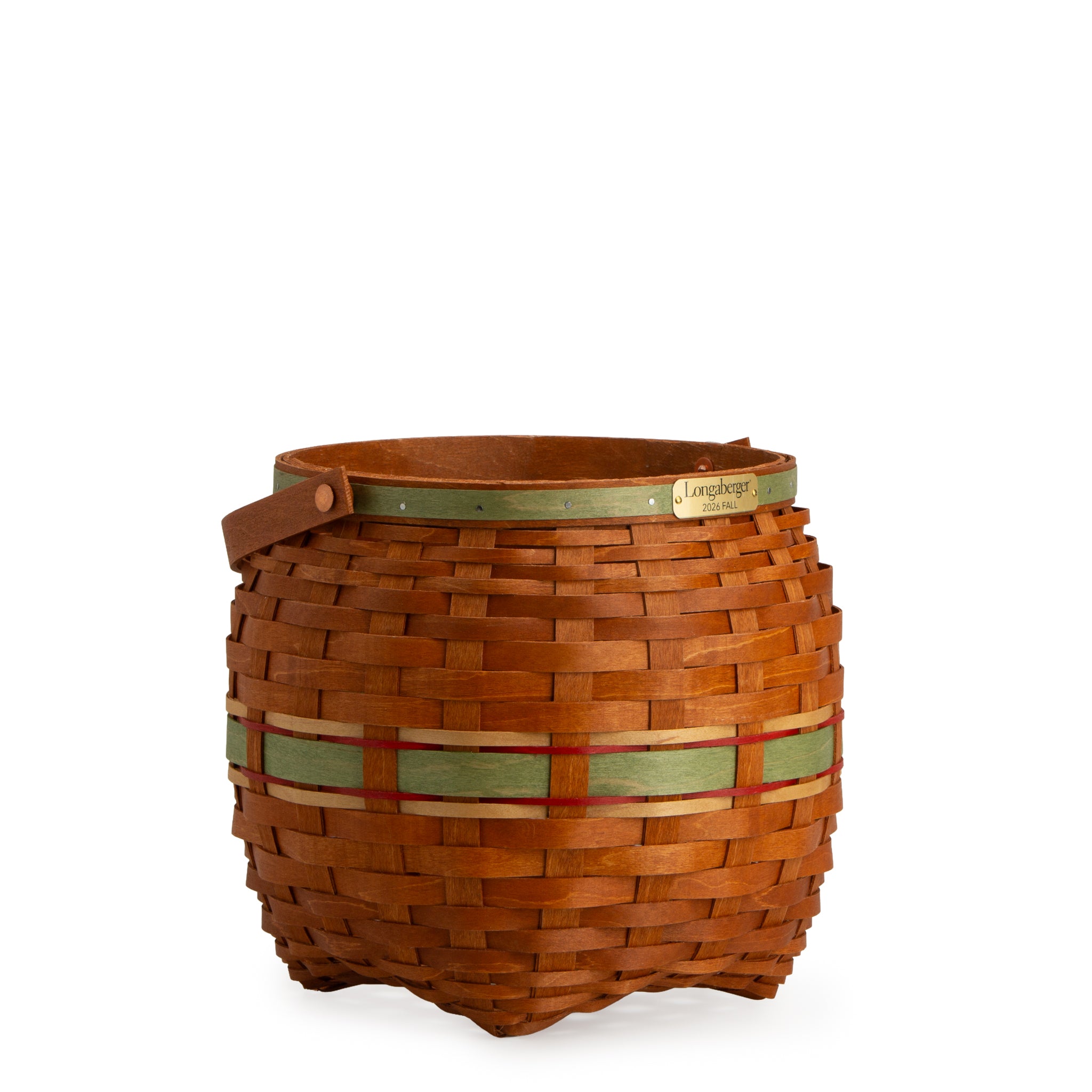 Collector's Apple Picking Medium Round Basket with Protector - Green - Image 8