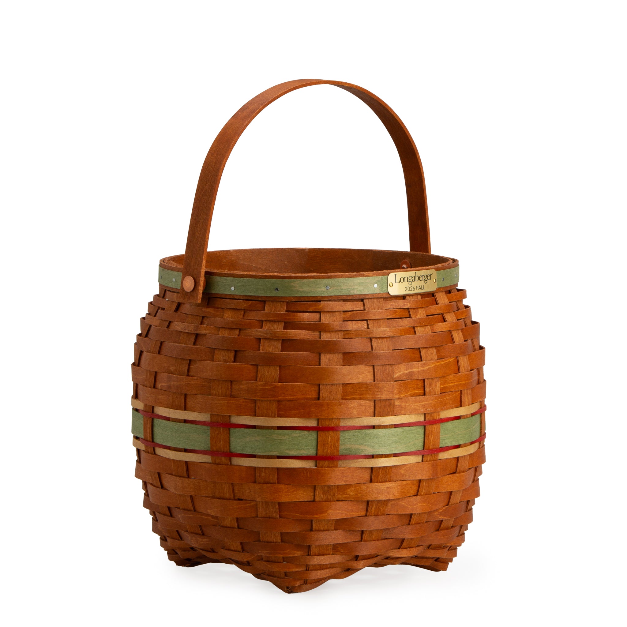 Collector's Apple Picking Medium Round Basket with Protector - Green - Image 10