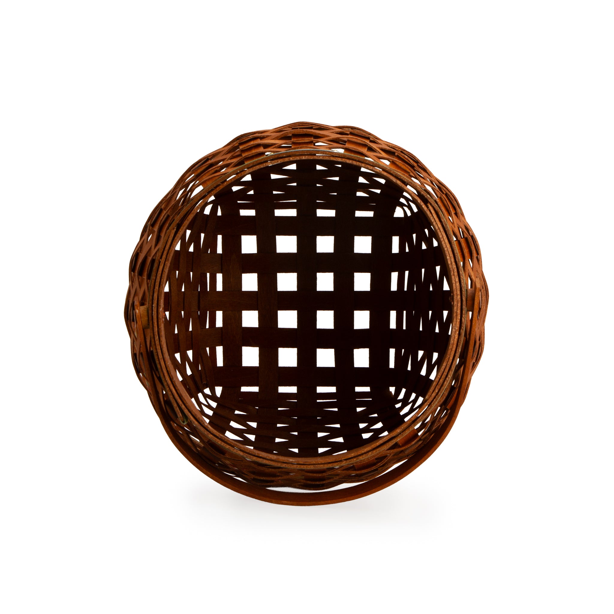 Collector's Apple Picking Medium Round Basket with Protector - Red - Image 12