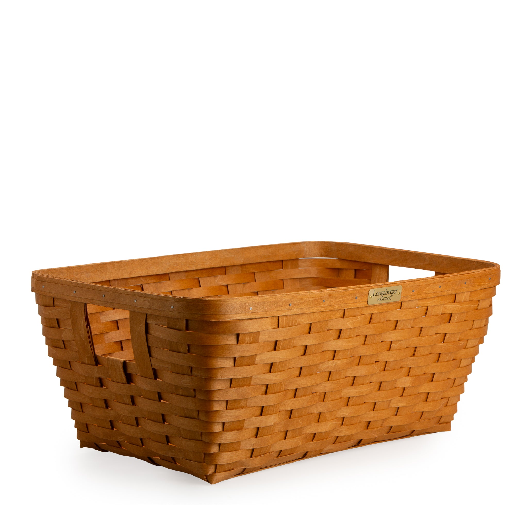 Collector's Heritage Rectangle Laundry Basket with Partial Protector - Warm Brown - Image 7
