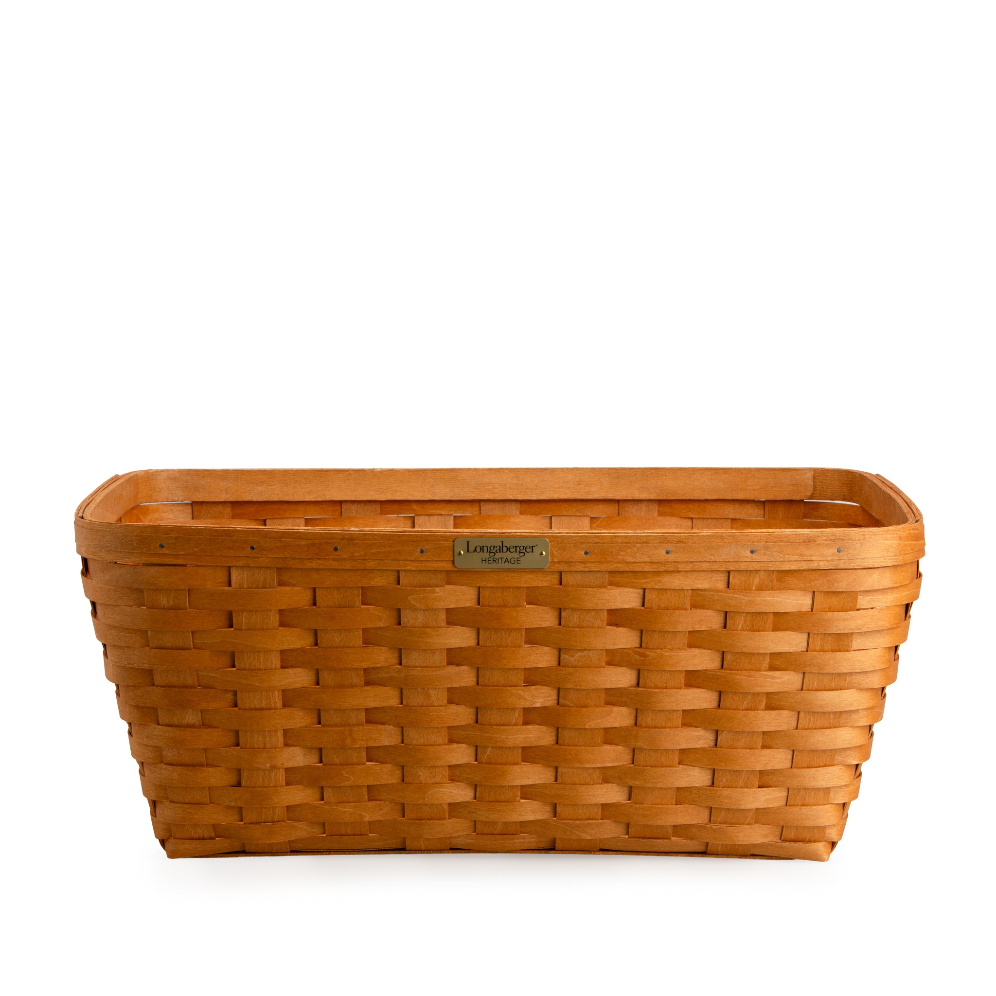 Collector's Heritage Rectangle Laundry Basket with Partial Protector - Warm Brown