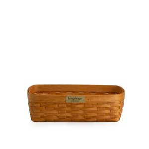 Collector's Heritage Linen Basket with Protector - Warm Brown
