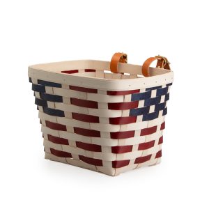 Americana Tapered Rectangle Bicycle Basket with Protector
