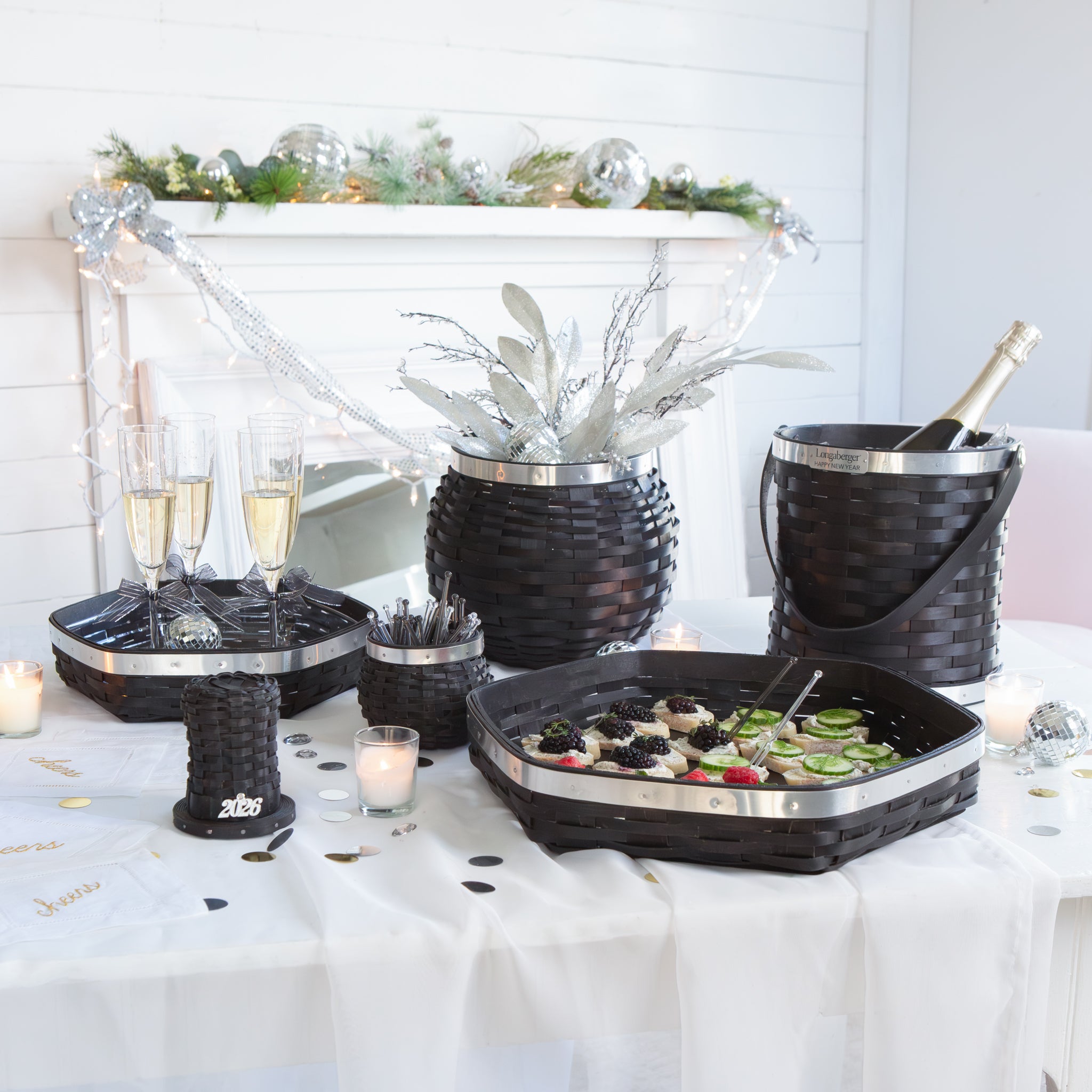 Elegance Medium Ball Drop Bowl Basket with Protector - Aluminum - Image 5