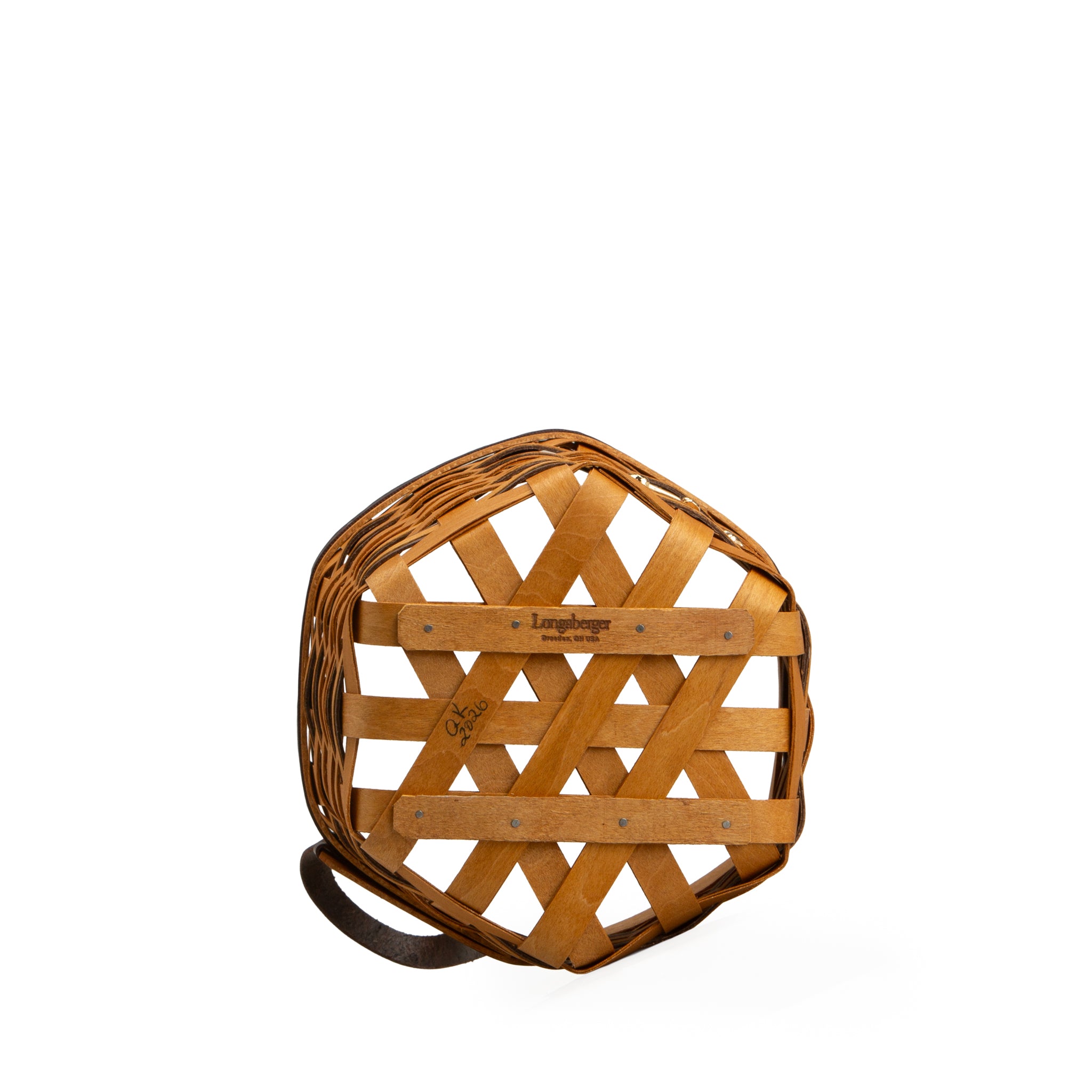 Equestrian Hanging Basket with Protector - Leather Trim - Image 14