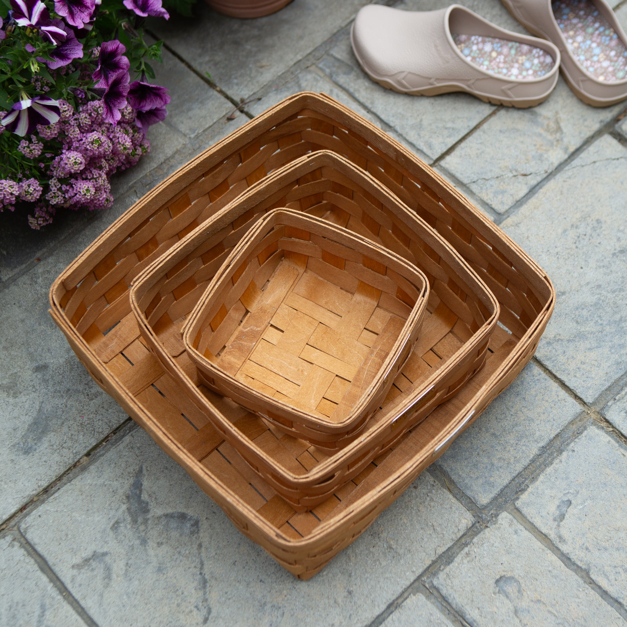 Collector's Essentials 6-Piece Nesting Square Basket Set - Image 10