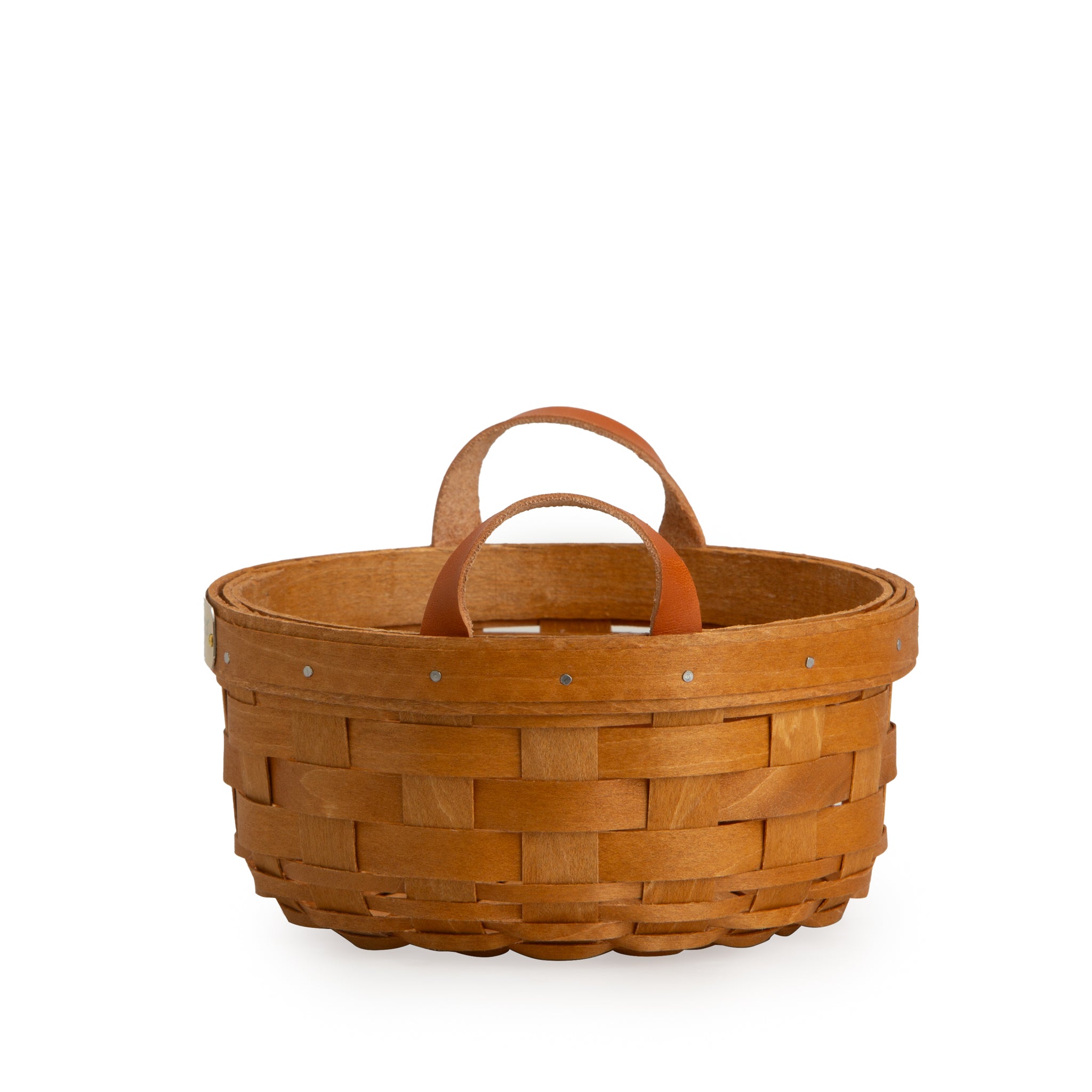Collector's Heritage Button Basket with Protector - Warm Brown - Image 5