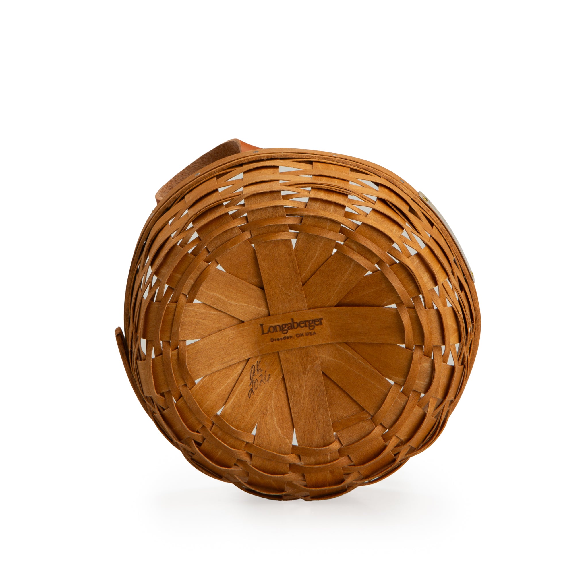 Collector's Heritage Button Basket with Protector - Warm Brown - Image 6