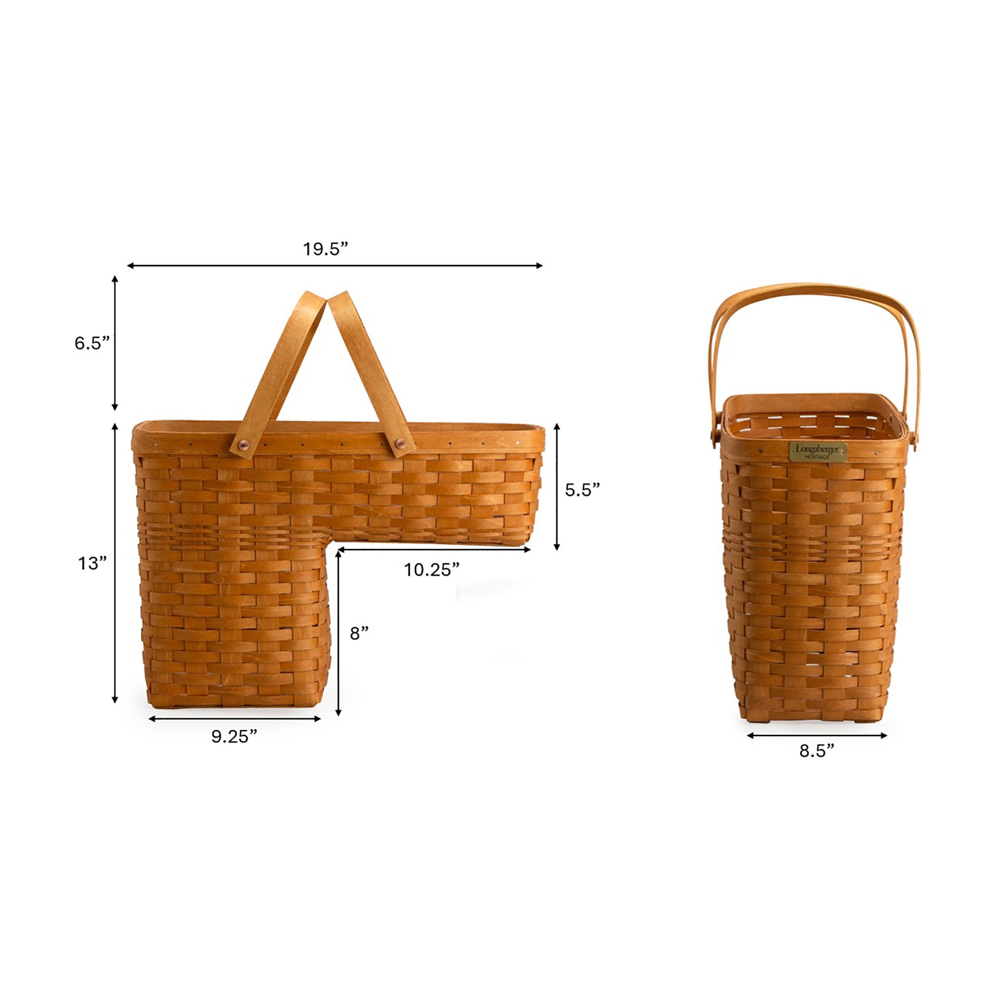 Collector's Heritage Stair Basket with Protector - Warm Brown - Image 2