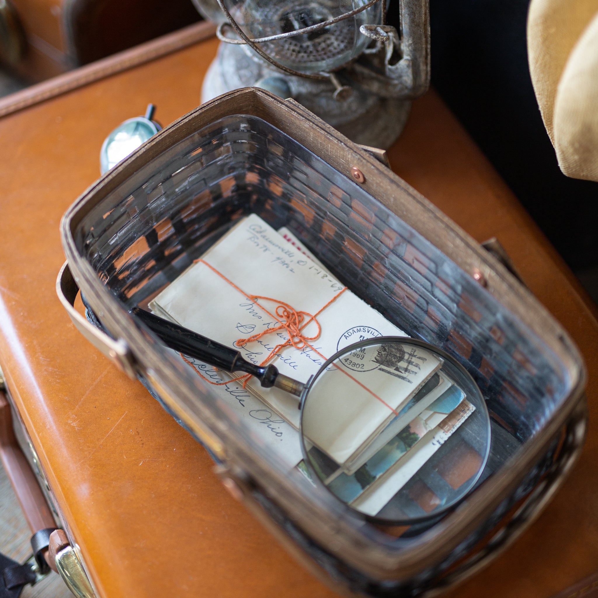 Collector's Railway Depot Basket with Protector - Vintage - Image 5