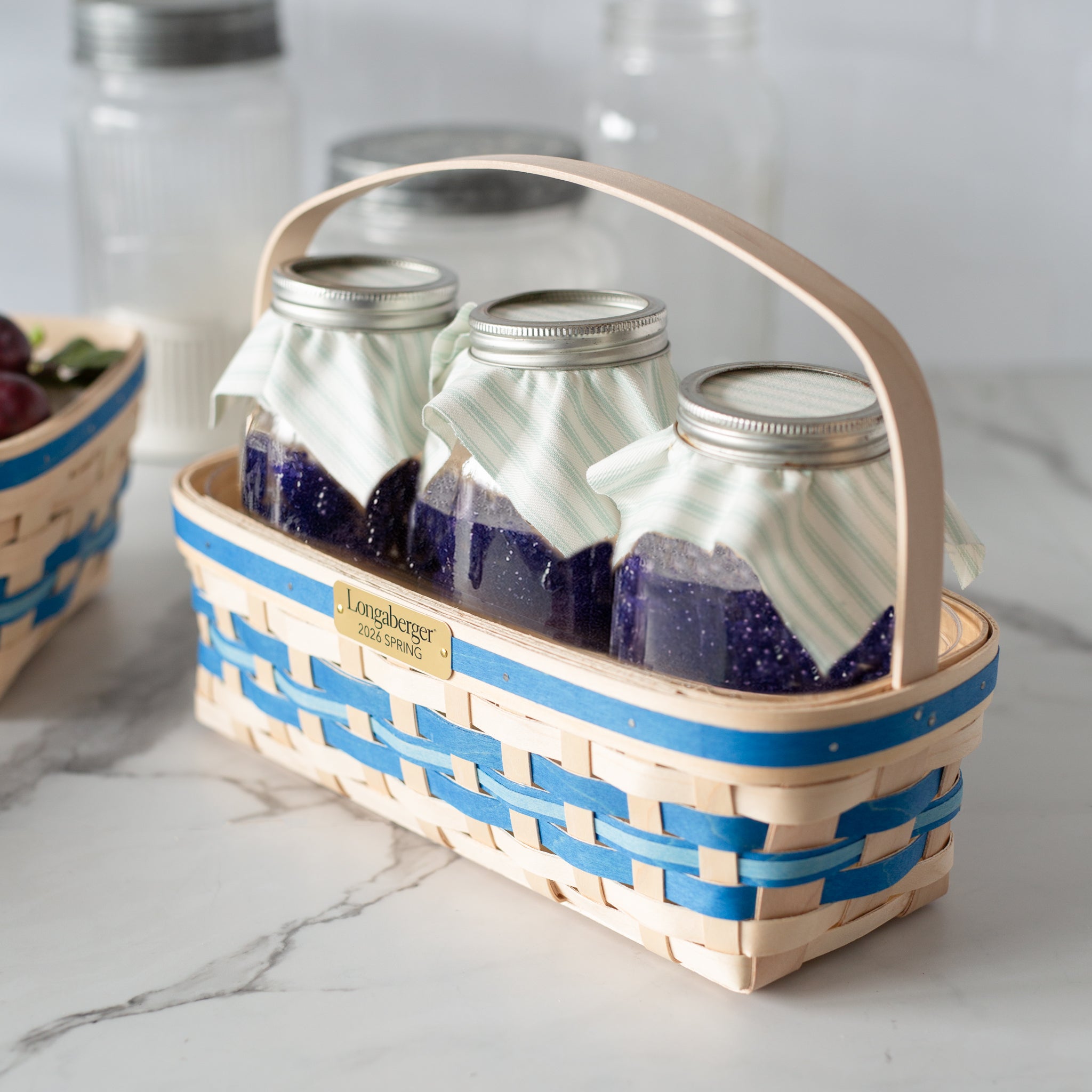 Collector's Spring Canning Basket with Protector - Blueberry - Image 3