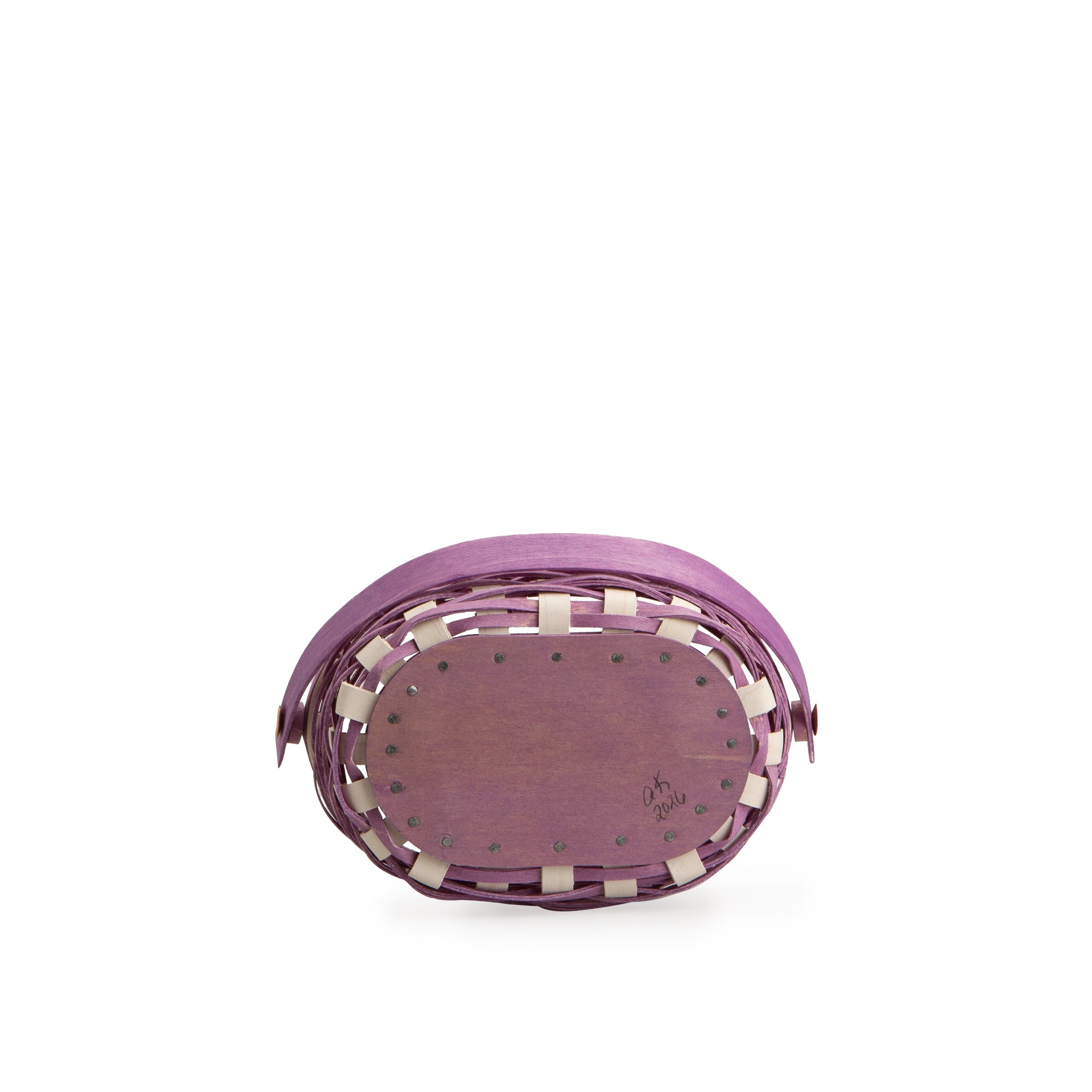 Easter Miniature Oval Basket with Protector - Lavender - Image 5