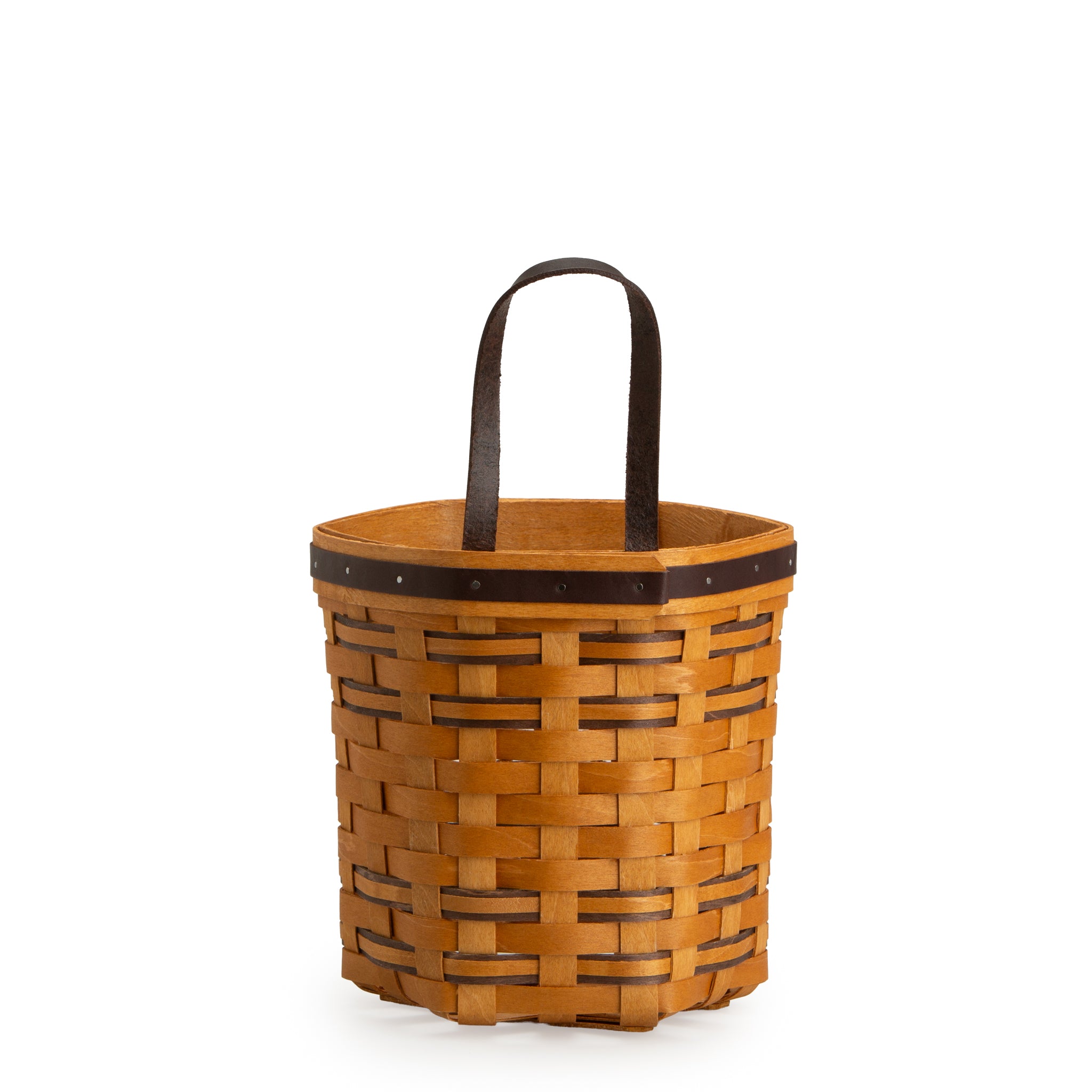 Equestrian Hanging Basket with Protector - Leather Trim - Image 12