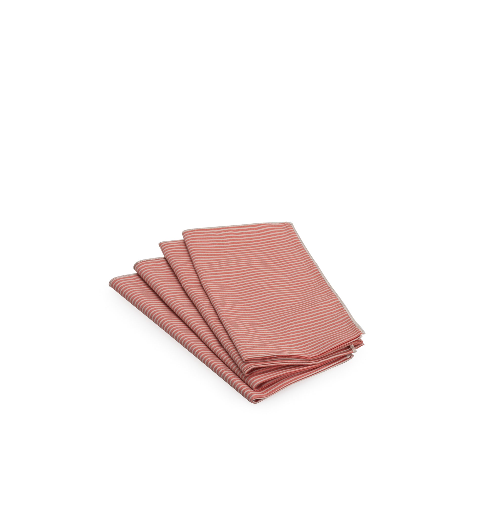 Napkin Set - Red Chambray
