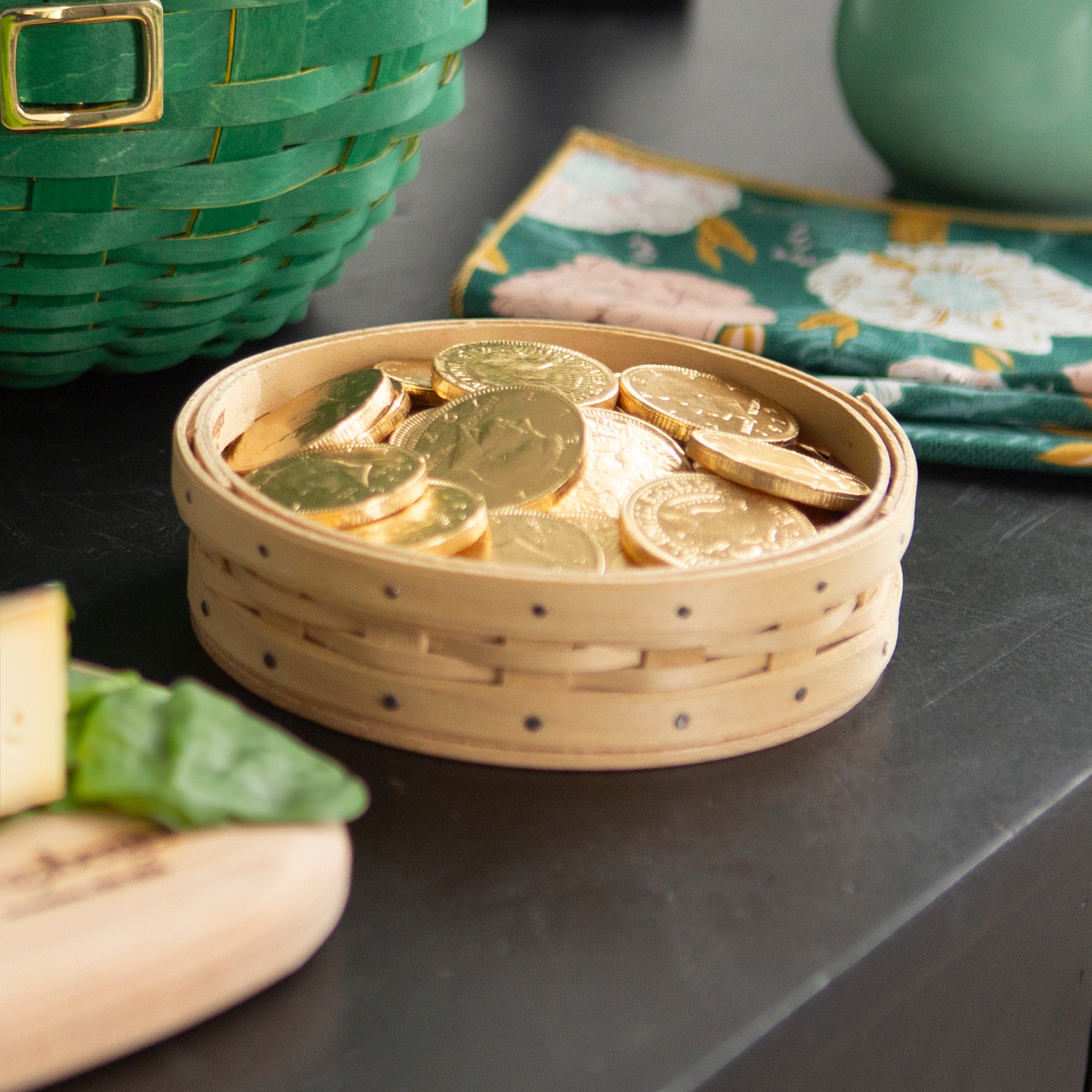 St. Patrick's Day Gold Coin Basket with Protector - Image 5