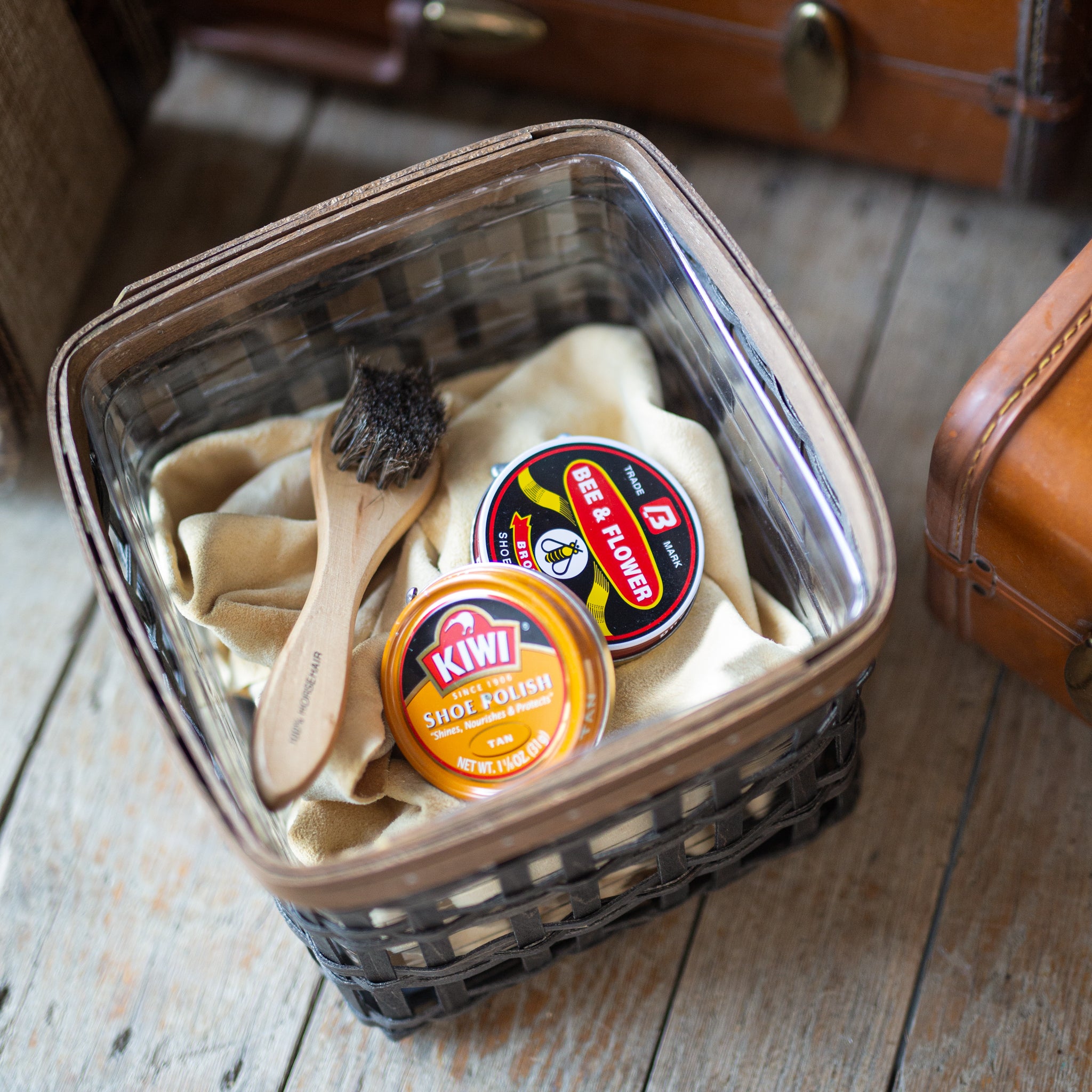 Railway Hopper Basket with Protector - Vintage - Image 3