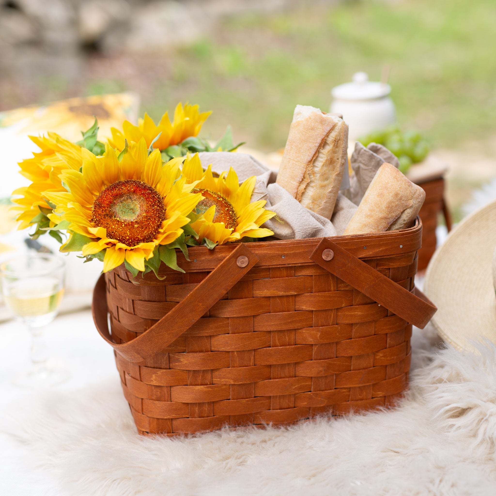 Mackinac Homestead Basket with Protector - Warm Cinnamon - Image 4