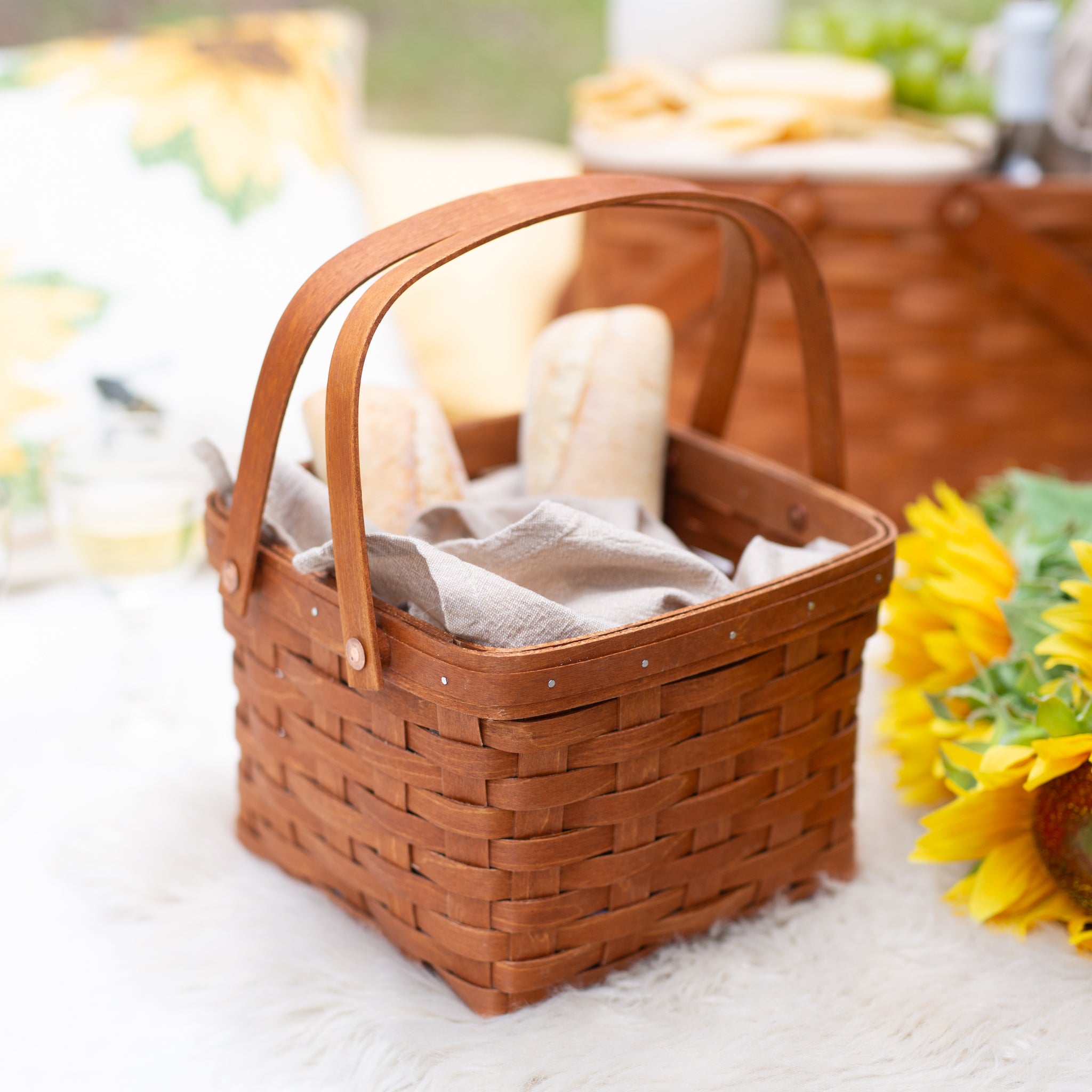 Mackinac Provision Basket with Protector - Warm Cinnamon - Image 3