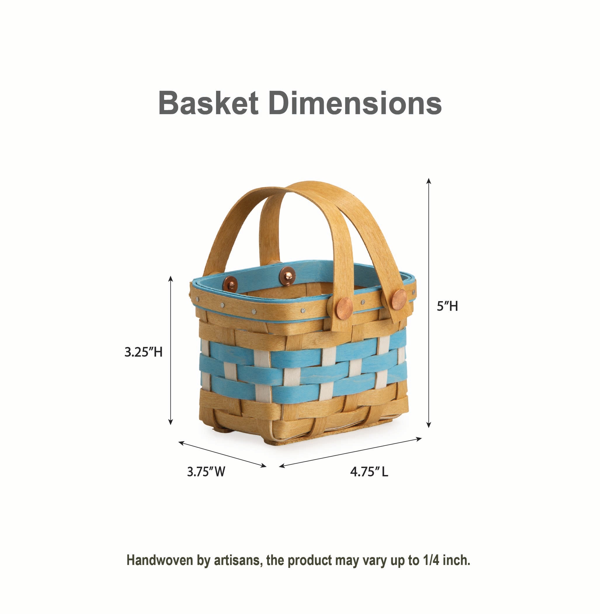 Oktoberfest Homestead Miniature Basket - Bavarian Check - Image 2