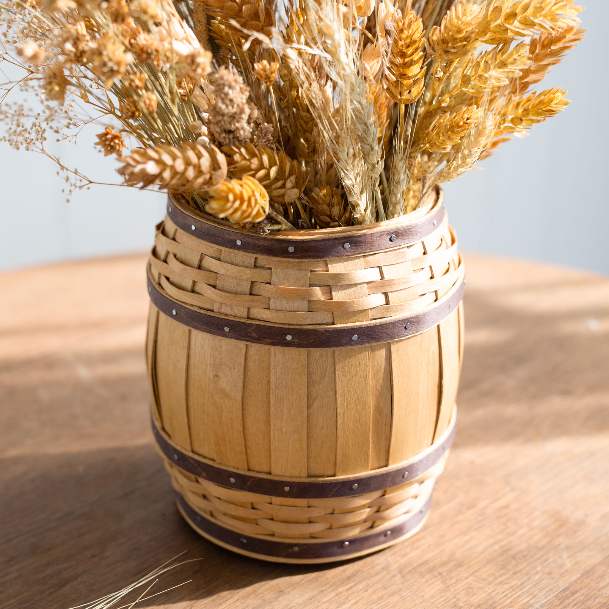 Oktoberfest Barrel Basket with Protector - Wheat - Image 6