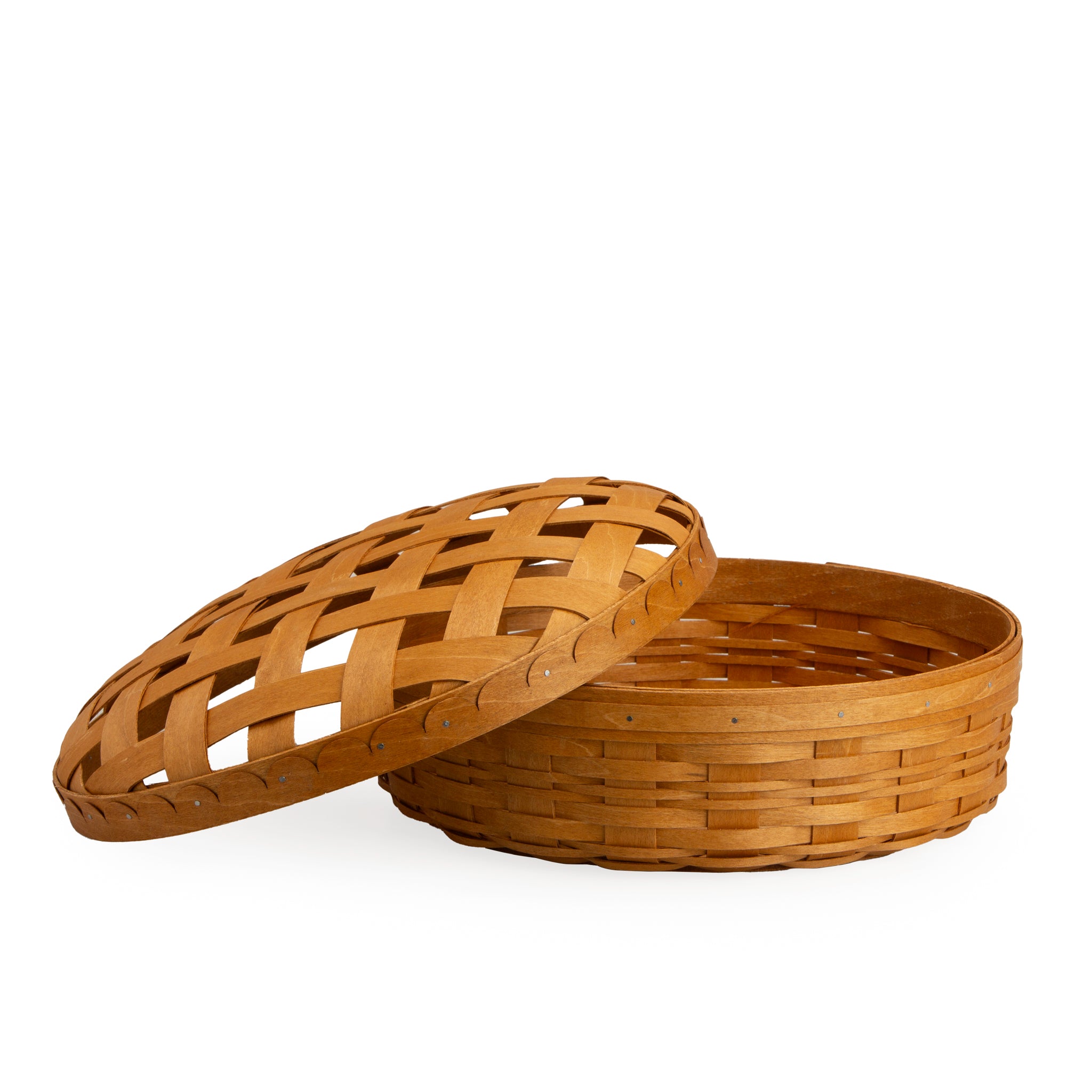 Pie Basket with Lid and Protector - Warm Brown - Image 7