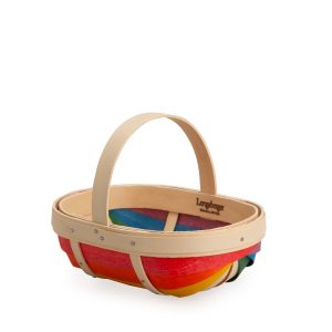 Rainbow Small Trug Basket with Protector - Multi