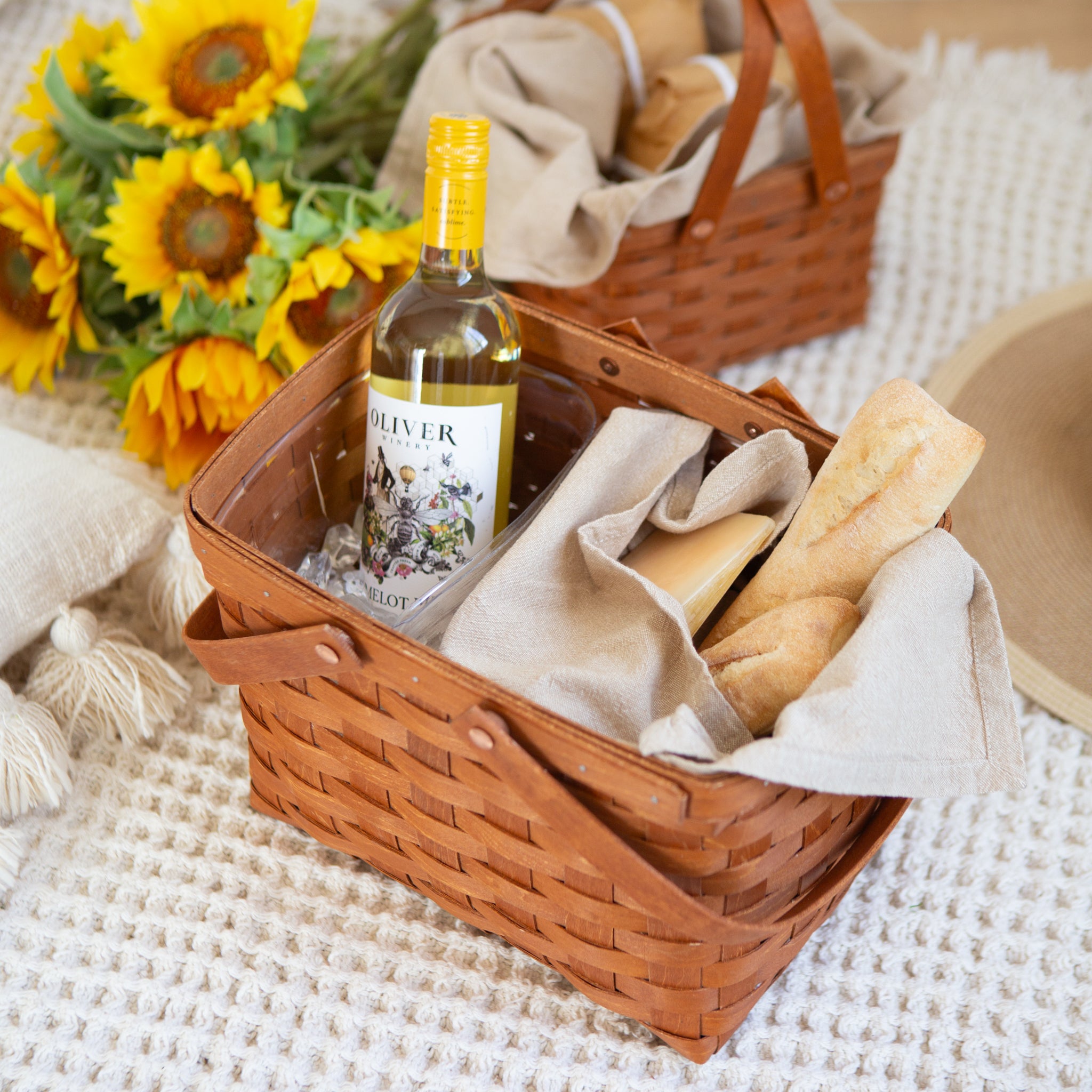Mackinac Homestead Basket with Protector - Warm Cinnamon - Image 3