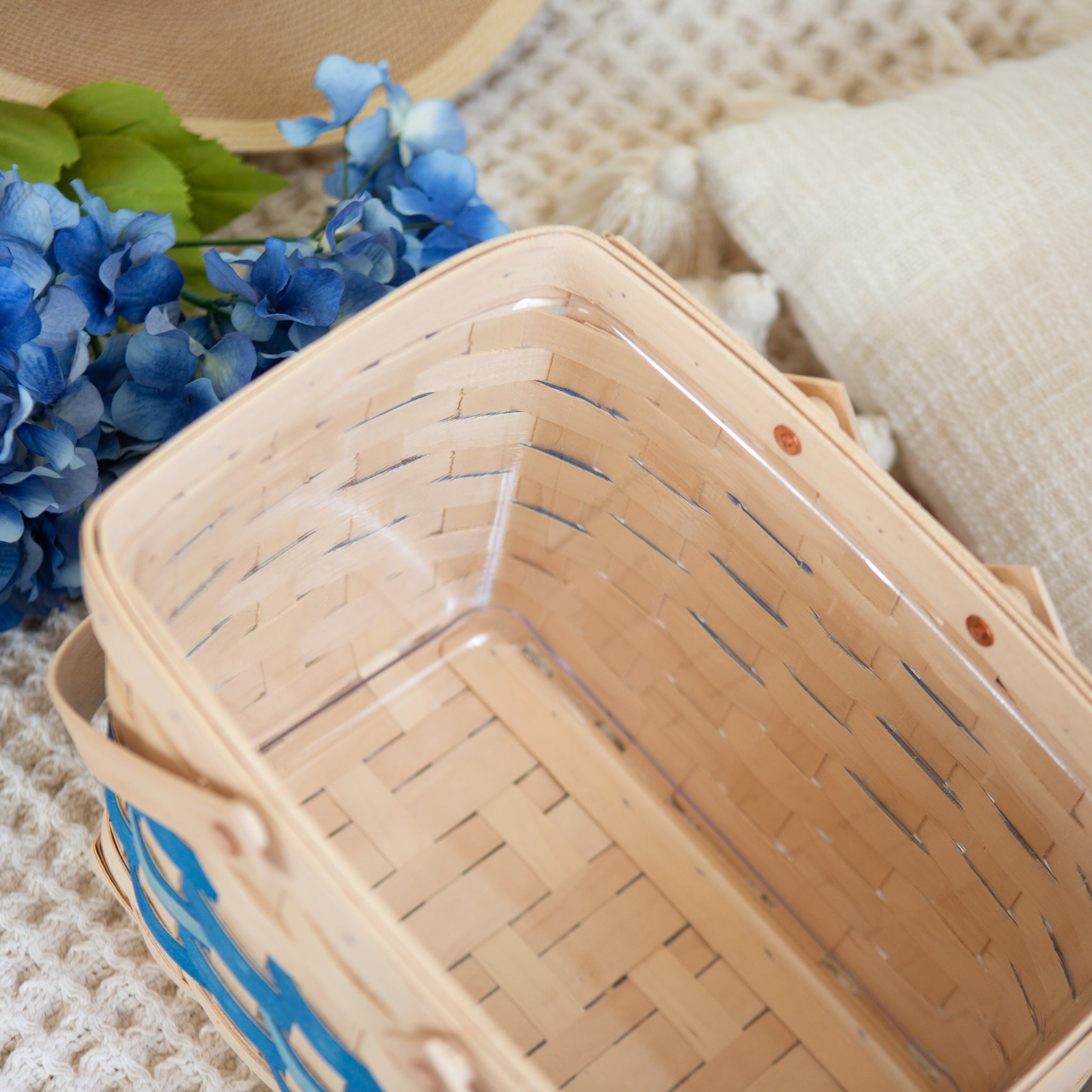 Spring Homestead Basket with Protector - Blueberry - Image 5