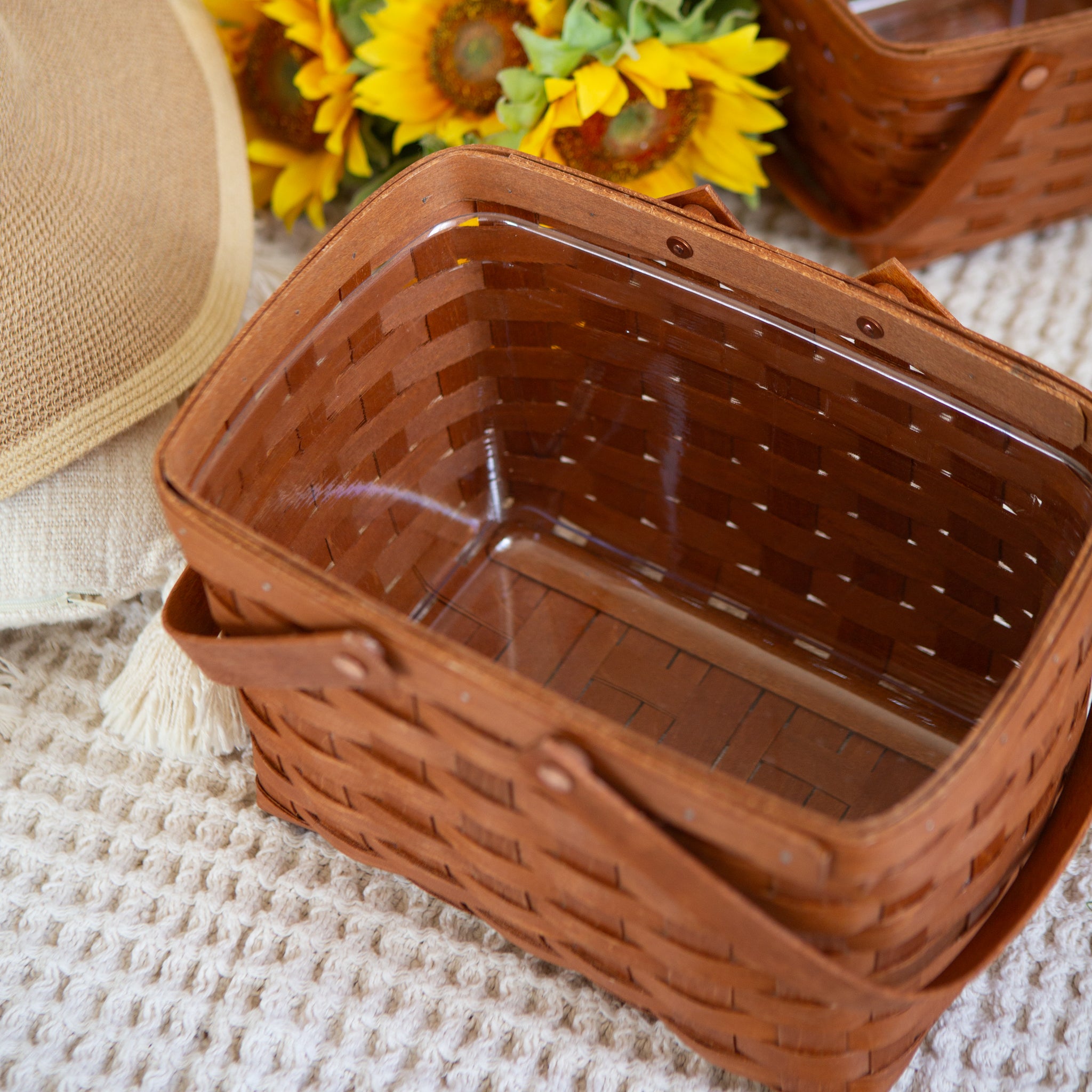 Mackinac Homestead Basket with Protector - Warm Cinnamon - Image 5