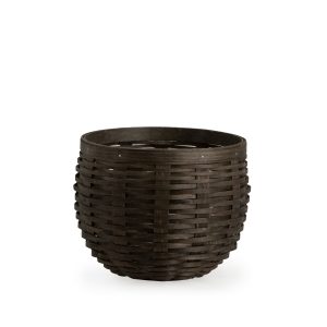 Medium Round Nesting Storage Basket - Black