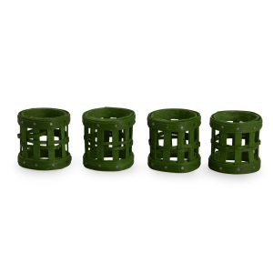 1896 Napkin Ring Set - Bold Green